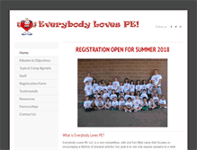 Tablet Screenshot of everybodylovespe.com
